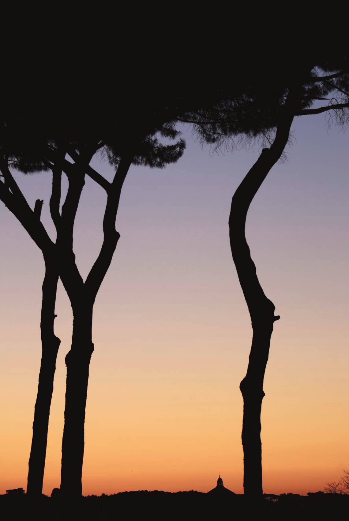 Foto di un tramonto sul Gianicolo a Roma in Italia - photo A003